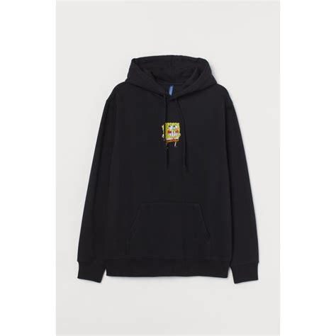 Jual Hoodie Hm Hnm Blackspongebob Squarepants Shopee Indonesia