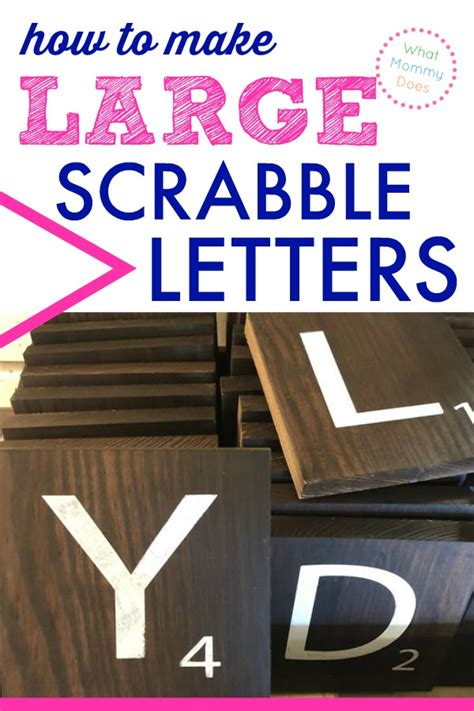 How To Make Huge Scrabble Tiles With Letters And Numbers What Mommy Does