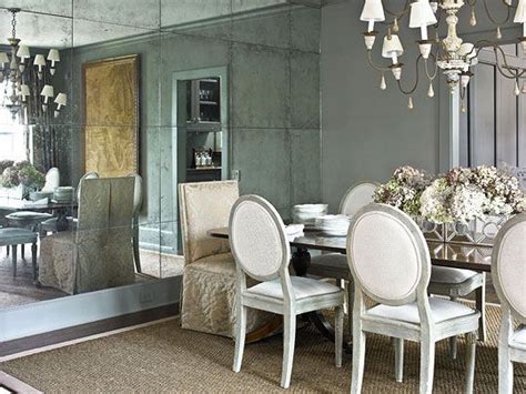 Grid Of Mirrors Traditional Dining Rooms Mirror Dining Room