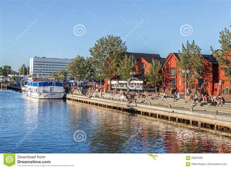 Oulu Finland July 21 2016 Harbor Of Oulu Editorial Stock Photo
