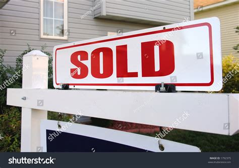 Real Estate Sold Sign Stock Photo 1792375 Shutterstock