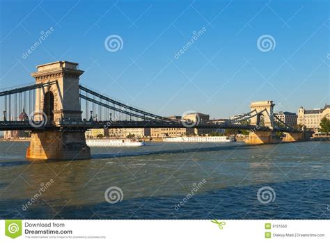 Chain Bridge In Budapest Hungary Stock Photo Image Of Architecture
