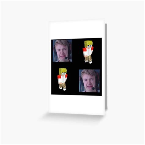 Tommyinnit Minecraft Youtuber Greeting Card For Sale By Bluepencilart