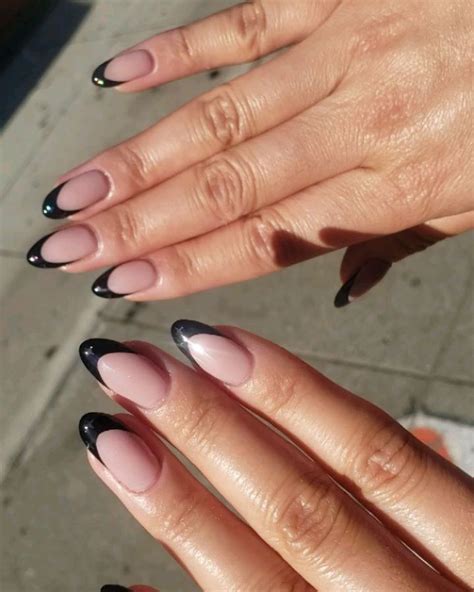 Estasha Of Heart And Sol Nails On Instagram Black French Tip With