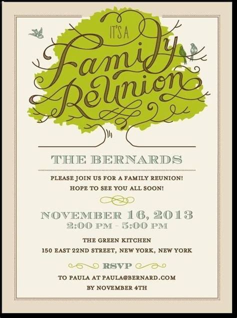 Family reunion free flyer template download for photoshop. 40 Family Reunion Invitation Templates Free in 2020 ...