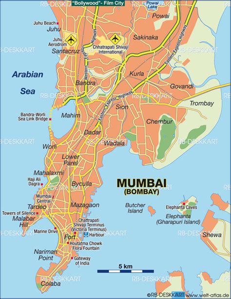Cool Map Of Mumbai Mumbai Map Mumbai Map