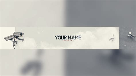 Free Surveillance Youtube Banner Pack Template 5ergiveaways