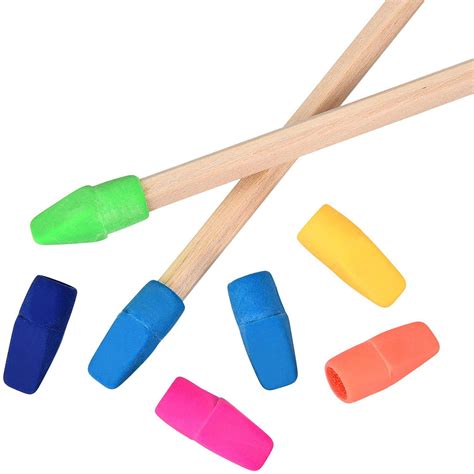 200 Pieces Pencil Eraser Caps Pencils Top Erasers For Kids Students