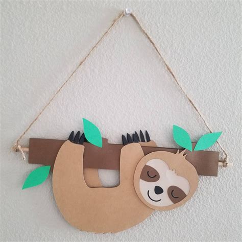Sloth Diy Craft For Kids Ages 9 And Up Diy Sloth Craft Kit Etsy In
