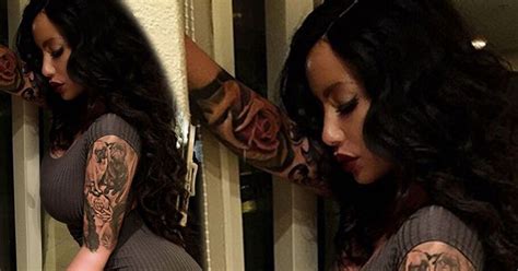 Amber Rose Is Unrecognisable In Sexy Instagram Snap With Long Brown Hair Daily Record
