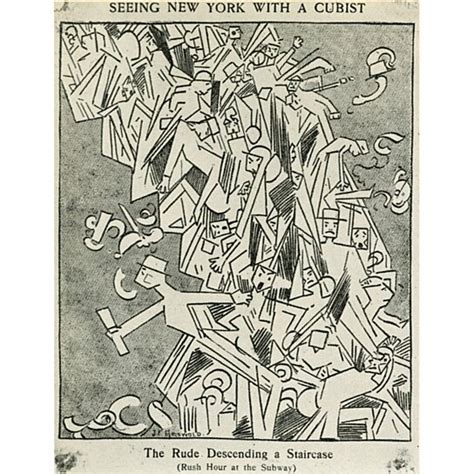 Buy Cartoon Cubism 1913 N Seeing New York With A Cubist The Rude Descending A Staircase
