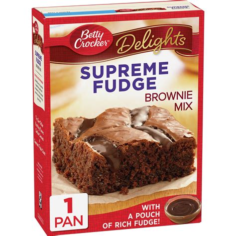 Betty Crocker Delights Supreme Fudge Brownie Mix 191 Oz