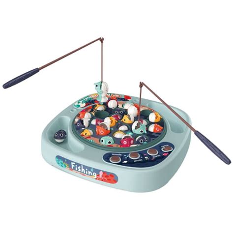 Kids Fishing Toy Electric Musical Rotating Magnetic Fishing Game
