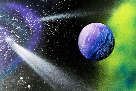 10 Tips To Paint Galaxies With Examples Spray Paint Art Spray Paint