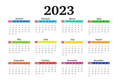 Wall Calendar Printable Christmas T 2023 Year Rabbit Bunny Yearly