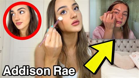 I Followed An Addison Rae Makeup Tutorial Vogue Youtube