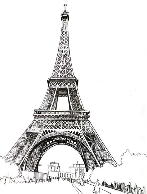 Tour Eiffel Drawing At Explore Collection Of Tour