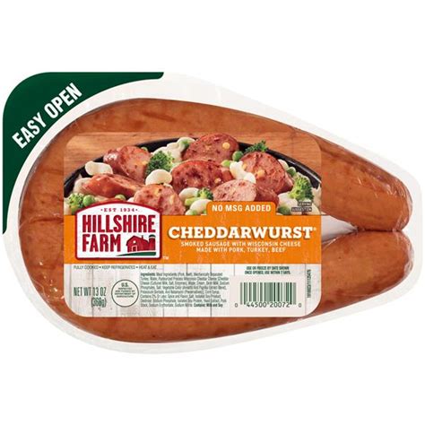 Hillshire Farm Cheddar Wurst With Wisconsin Cheese Sausage Hy Vee