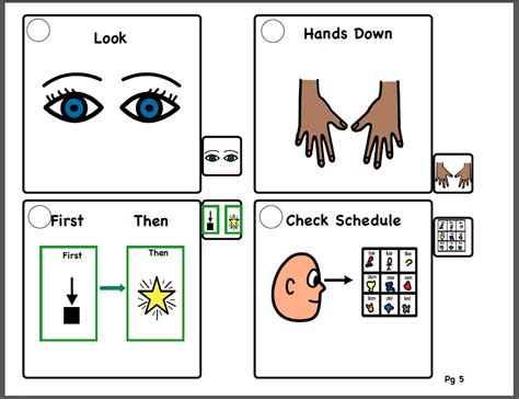 Visual Reminders Cue Cards Autism Communication Cards Behavior Cards