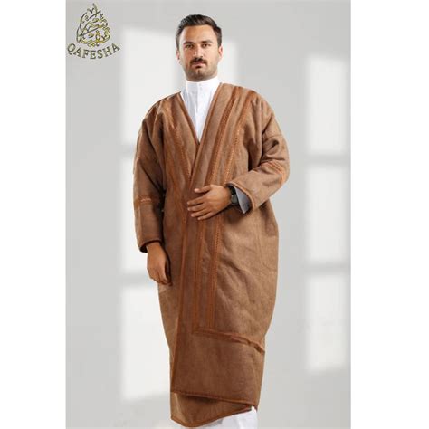 Thick Men Farwa Bisht Coat Fur Warm Winter Coat Arabic Thobe Etsy