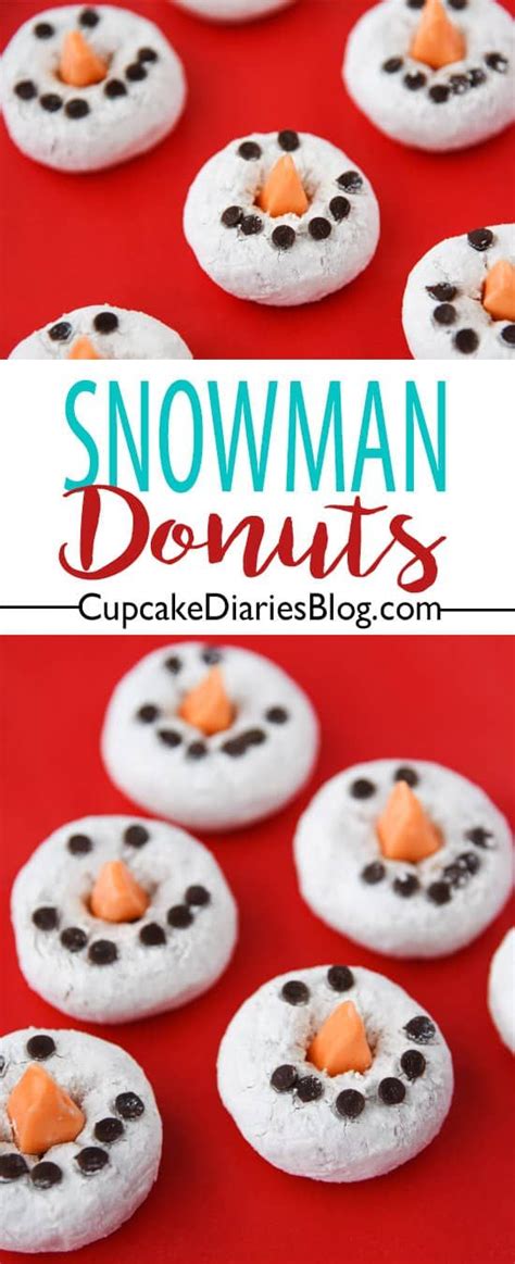 Snowman Donuts Cupcake Diaries Recipe Snowman Donuts Christmas