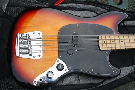 Fender Squier Vintage Modified Mustang Bass Guitar Reverb
