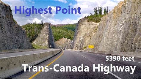 Scenic Drive Trans Canada Highway Kicking Horse Pass Golden British