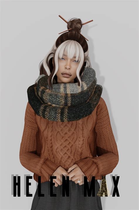 𝐇𝐞𝐥𝐞𝐧 𝐌𝐚𝐱 𝐖𝐢𝐧𝐭𝐞𝐫 𝐬𝐜𝐚𝐫𝐟 Helen Max On Patreon Sims 4 Clothing Sims