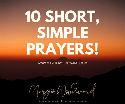Dont Over Complicate Praying 10 Short Simple Prayers Margo Woodward