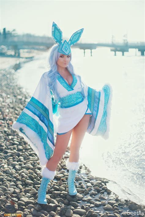 Jessica Nigri Cosplaying As A Glaceon Pokémon Game Art Hq