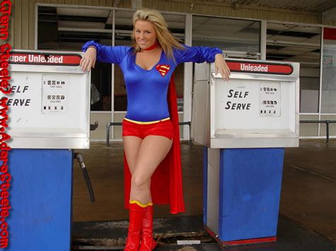 Jenn Steele In Retro Jen A 60 Image Sexy Supergirl Cosplay Photoshoot Set