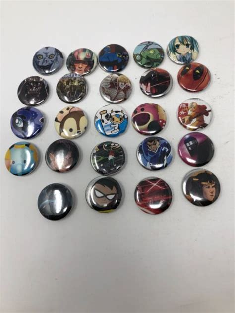1 Inch Handmade Pins Random Lot Lot 3 Comes With 24 Pins Ebay