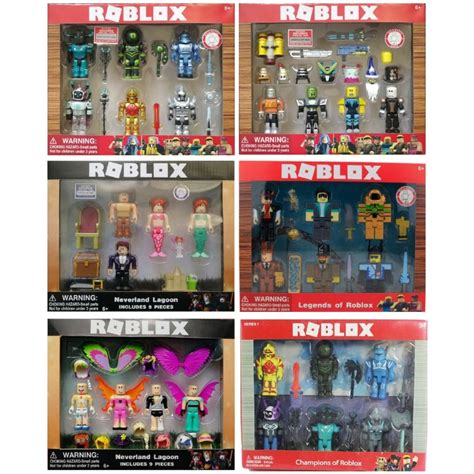 2022 New Roblox Robot Riot 4 Figure Pack Mix And Match Set Action Figure