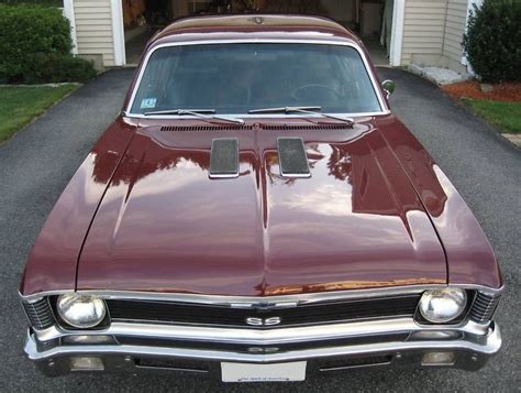 Example Of Black Cherry Paint On A Gm 1970 Chevrolet Nova Ss Chevy Nova