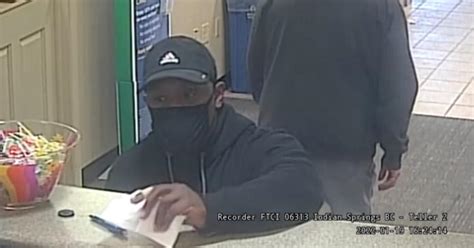 Fairfield Township Police Search For Bank Robbery Suspect