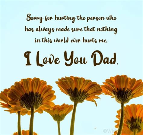 60 Sorry Messages And Apology Quotes For Dad Wishesmsg