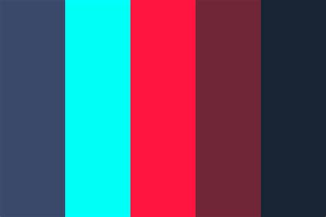 Red And Cyan Color Palette