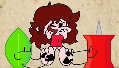 Bfdi Leafy And Pin Tickles Fnf Gf Feet By Miguelzito On Deviantart