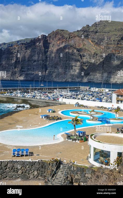 Outdoor Swimming Pools Los Gigantes Tourist Resort Tenerife South