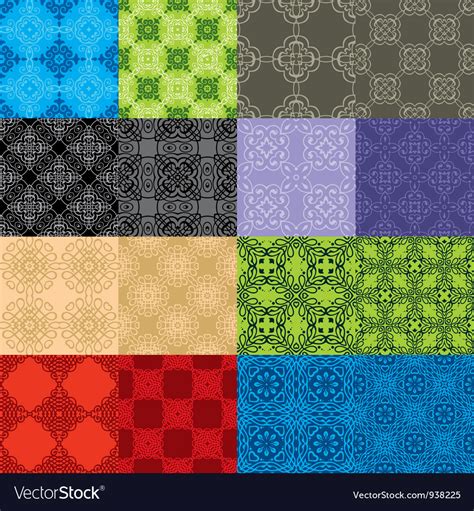 Set Of Seamless Patterns Royalty Free Vector Image