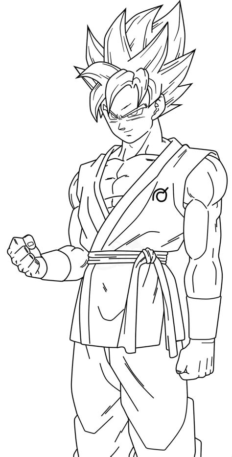 Dragon ball z coloring pages. Promising Goku Super Saiyan 1 Coloring Pages Of Best ...