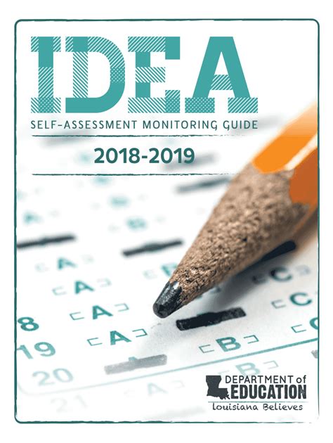Self Assessment Monitoring Guide Louisiana Believes Form Fill Out And