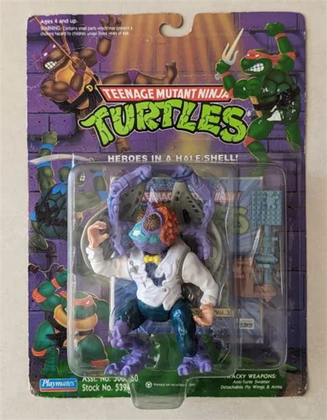 Teenage Mutant Ninja Turtles 1989 Tmnt Vintage Baxter Stockman Moc Eur
