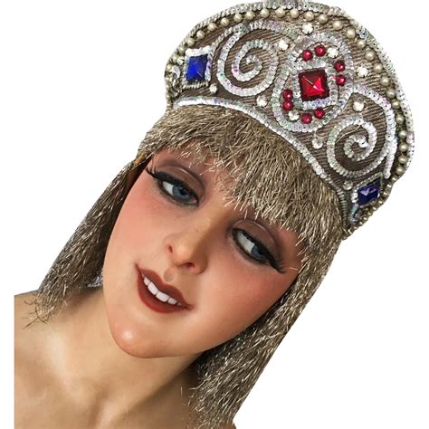 1940s Showgirl Theater Stage Headdress Headpiece Crown Opera