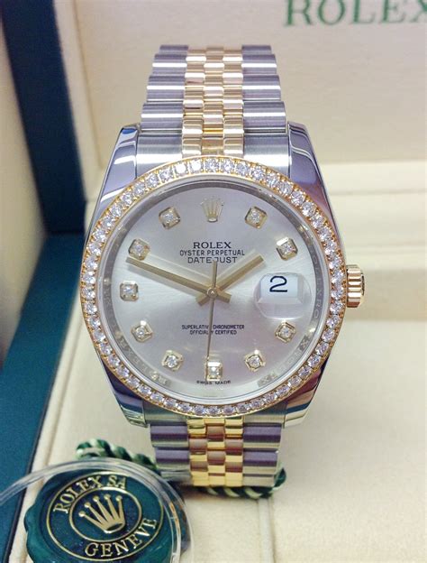 Rolex Datejust Mm Diamond Bezel