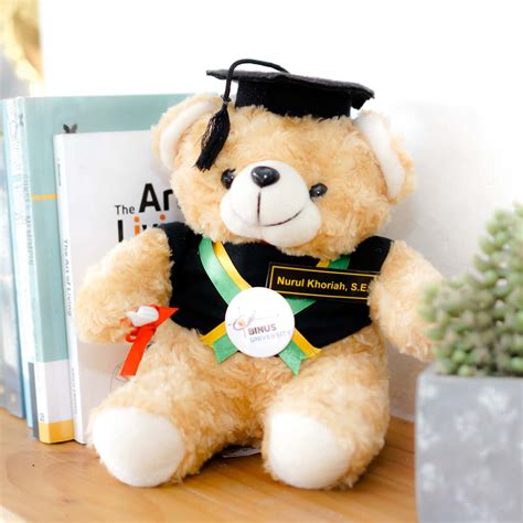 Kado Wisuda Boneka Teddy Bear Medium Mocca Kado Wisudaku