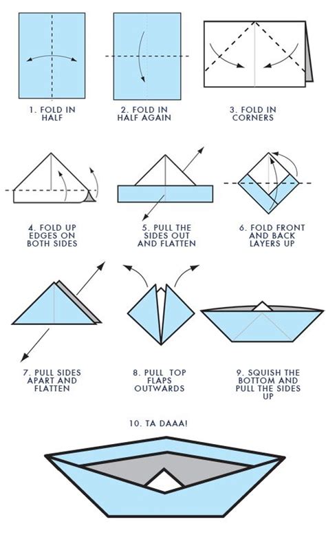Boat Instructions Make A Paper Boat Origami Boat Instructions Paper
