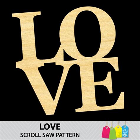Love Scroll Saw Pattern Etsy