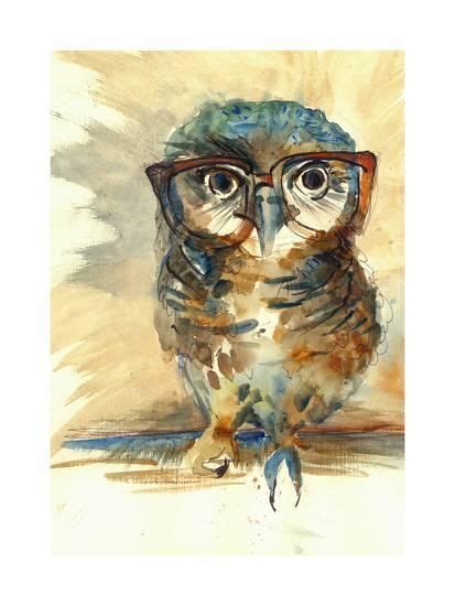 We may think of coloring pages as just fun, but they also have some really cool benefits for both kids and adults: Wise Owl with Big Eyes in Hipster Glasses Animal ...