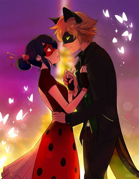 Ladybug And Cat Noir Kissing Anime